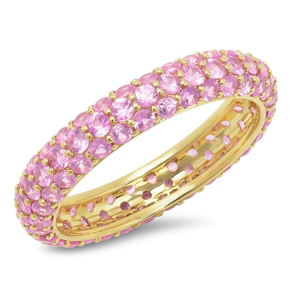 Pink Sapphire Domed Ring - Millo Jewelry