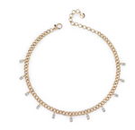 Load image into Gallery viewer, Shay Fine Jewelry &quot;Baguette Drop Link Choker&quot; - Millo Jewelry