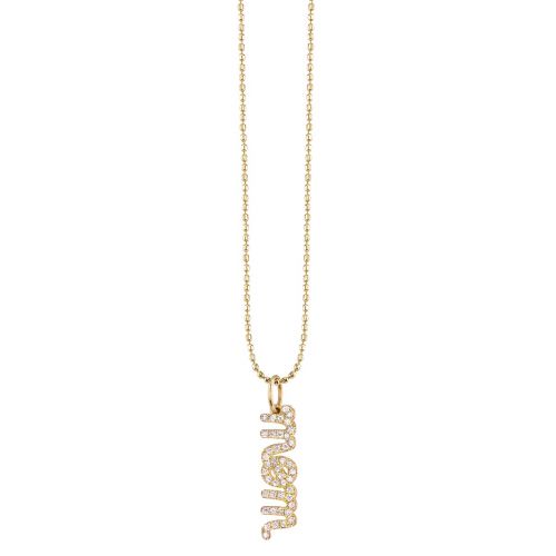 Gold & Diamond Mom Necklace - Millo Jewelry