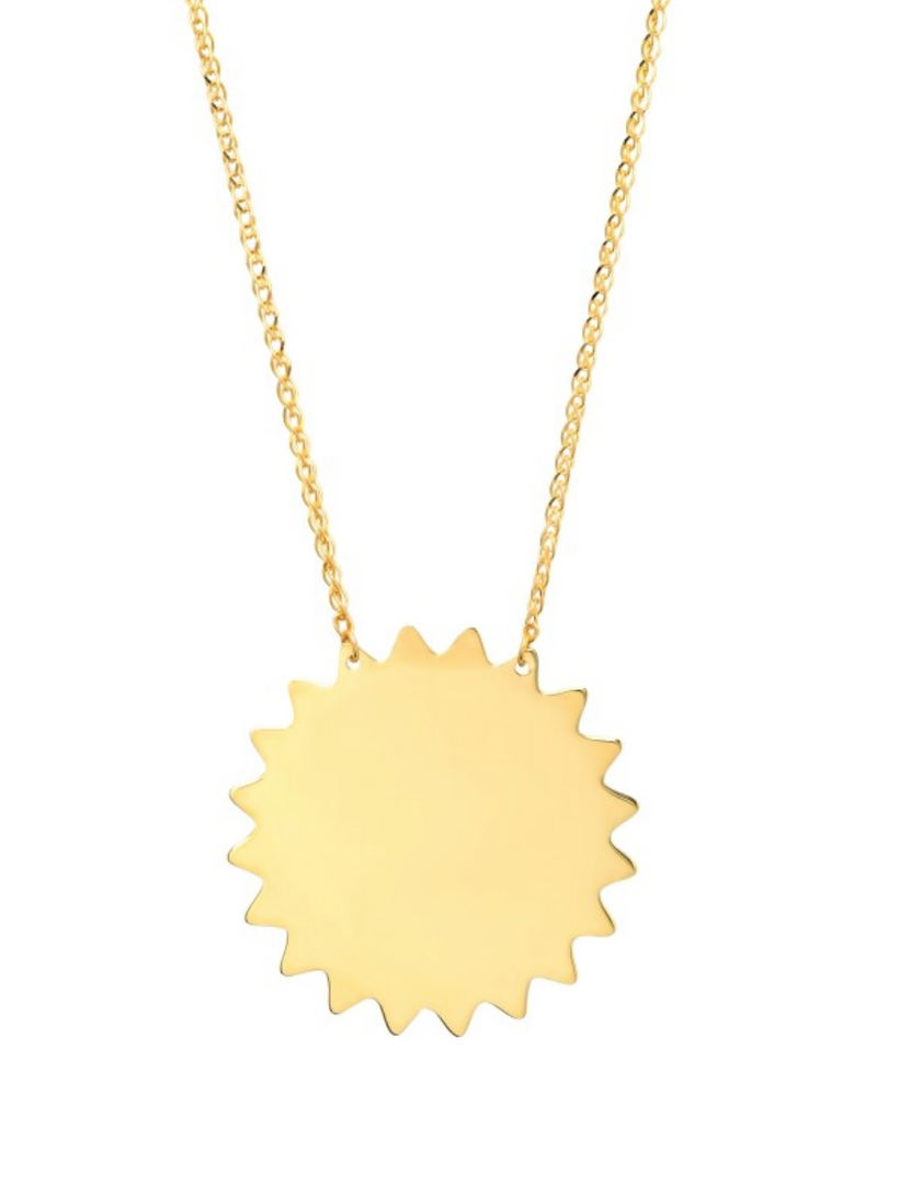 14K Sun Necklace - Millo Jewelry