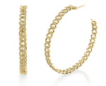 Load image into Gallery viewer, Shay Fine Jewelry &quot;Essential Pave Link Hoops, 50Mm&#39;&#39; - Millo Jewelry
