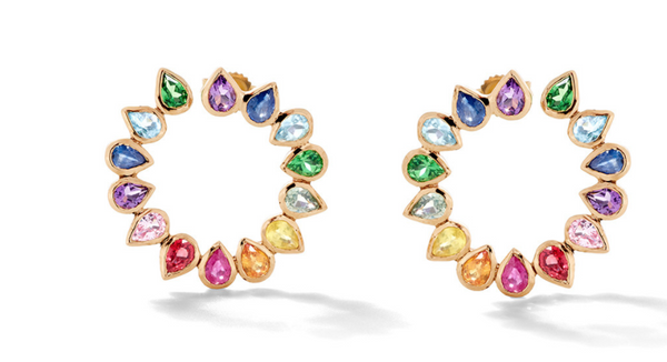 Rainbow Circle Loop - Millo Jewelry