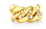 Load image into Gallery viewer, cuban link ring gold
