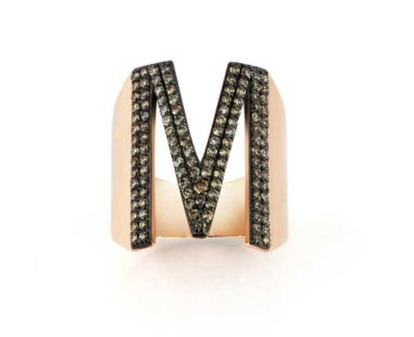 Kismet By Milka "M Ring Champagne Diamond" - Millo Jewelry