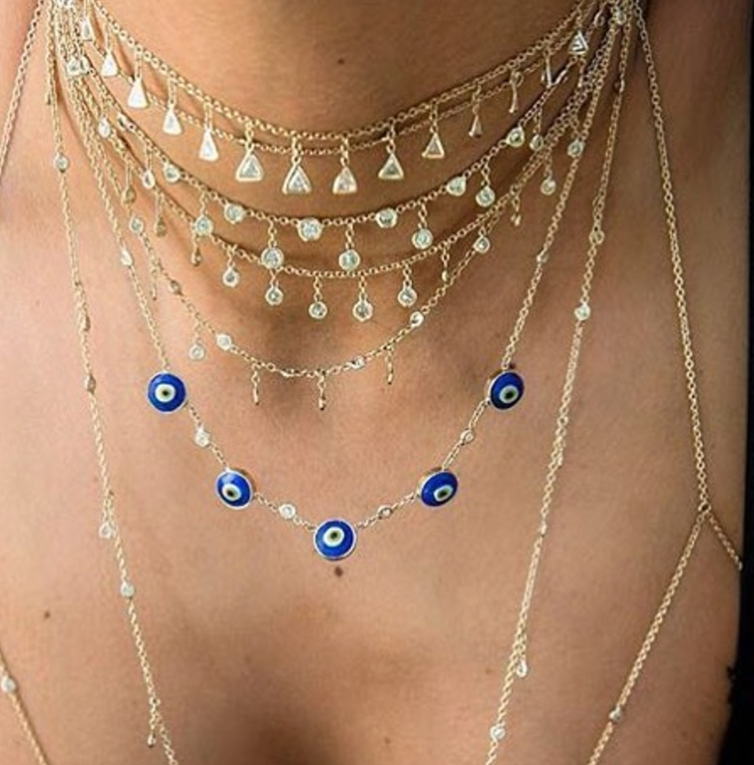 Jacquie Aiche "Trillion Diamond Shaker Necklace" - Millo Jewelry