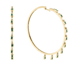 Load image into Gallery viewer, Shay Fine Jewelry &quot;Gemstone Baguette Dangle Hoops&quot; - Millo Jewelry
