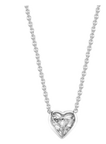 Load image into Gallery viewer, Diamond Solitaire Heart Necklace - Millo Jewelry
