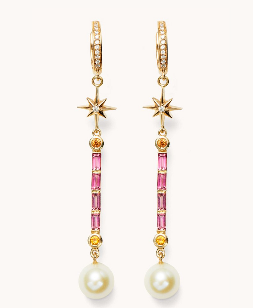 Marlo Laz "Pearl Wand Earrings" - Millo Jewelry