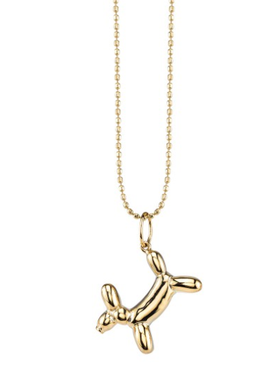 Sydney Evan "Yellow-Gold Balloon Dog Necklace"-Yellow Gold - Millo Jewelry