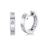 Load image into Gallery viewer, DIAMOND HUGGIE EARRING - Millo Jewelry