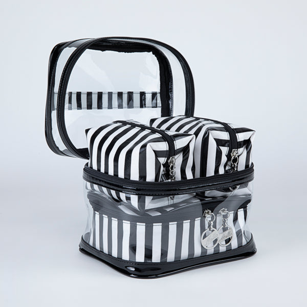 Four Piece Jet Set Toiletry and Cosmetic Bag Set - Millo Jewelry