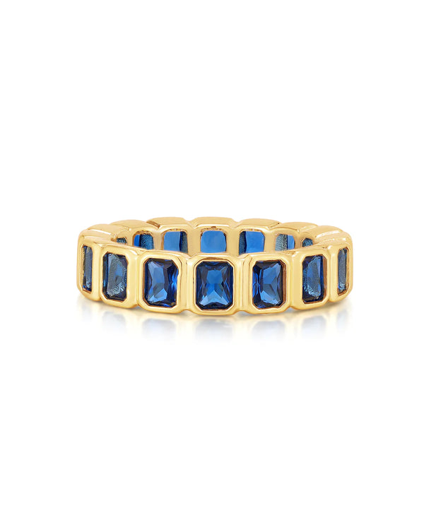 BEZEL EMERALD BALLIER RING - Millo Jewelry