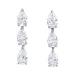 Load image into Gallery viewer, 3 pear diamond dot studs - Millo Jewelry
