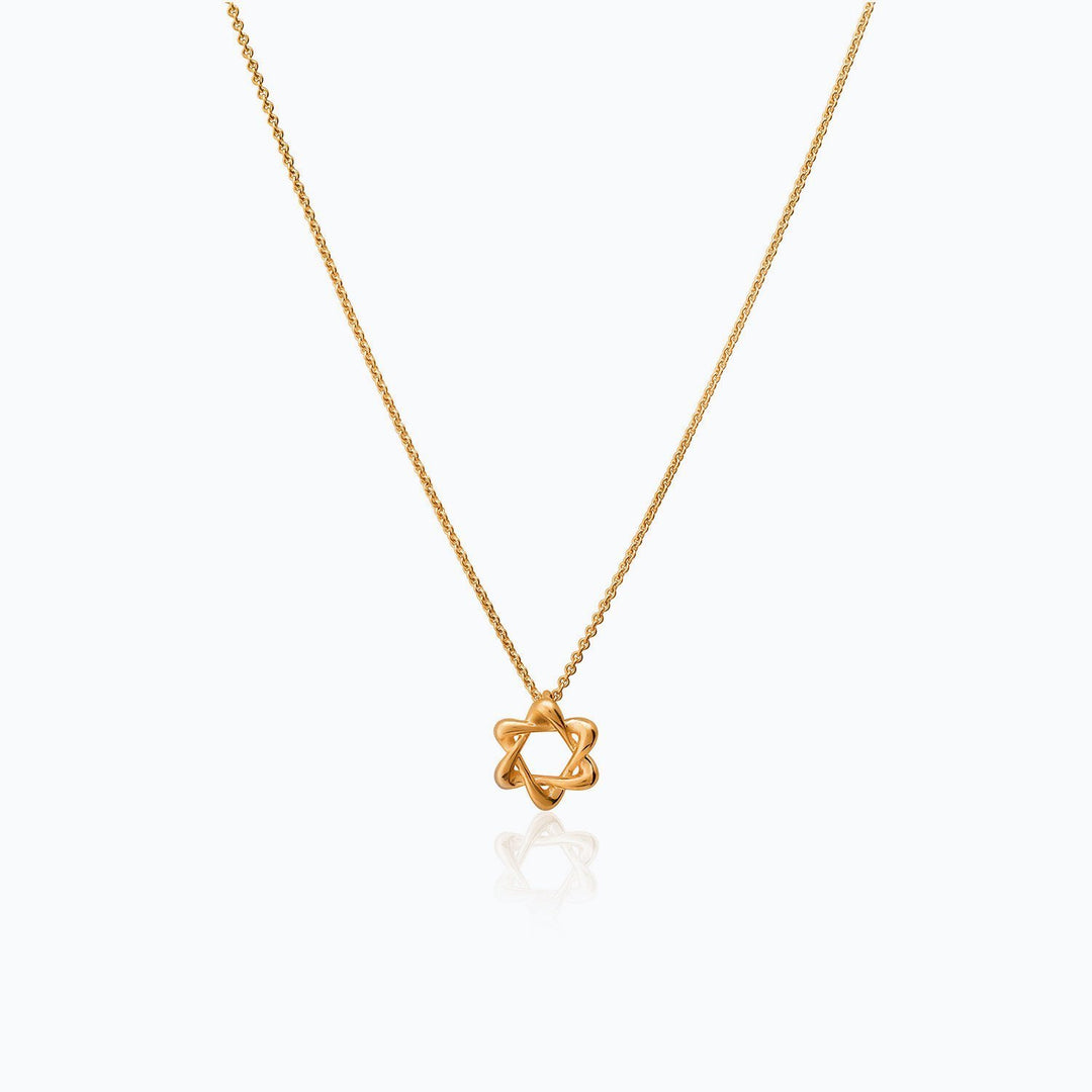 SMALL STAR OF DAVID PENDANT WITH VOLUME - Millo Jewelry