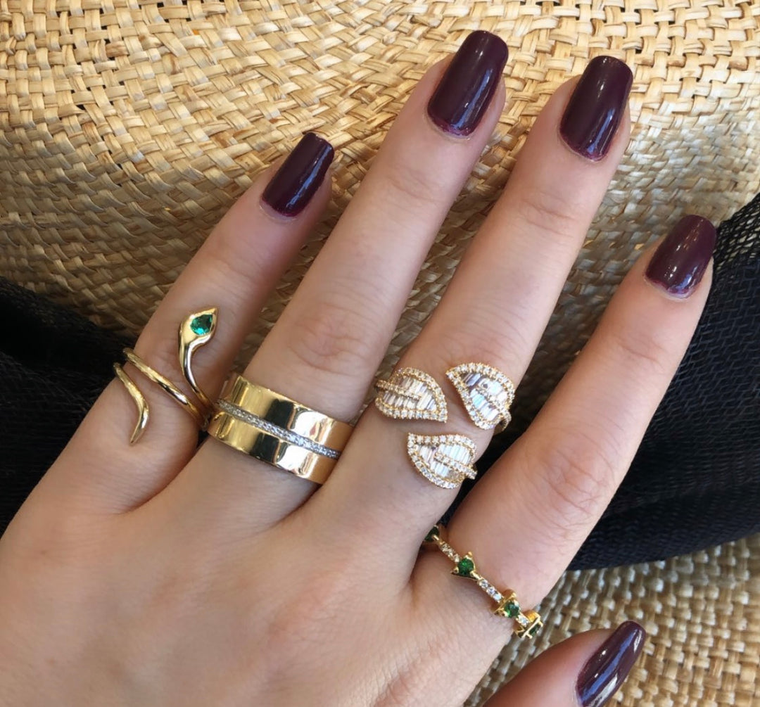 Tri Leaf Ring - Millo Jewelry