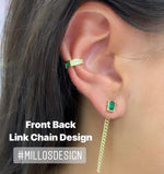 Load image into Gallery viewer, Millo Jeweled Chain Earrings - Millo Jewelry
