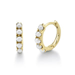 Load image into Gallery viewer, CULTURED PEARL HUGGIE EARRING - Millo Jewelry
