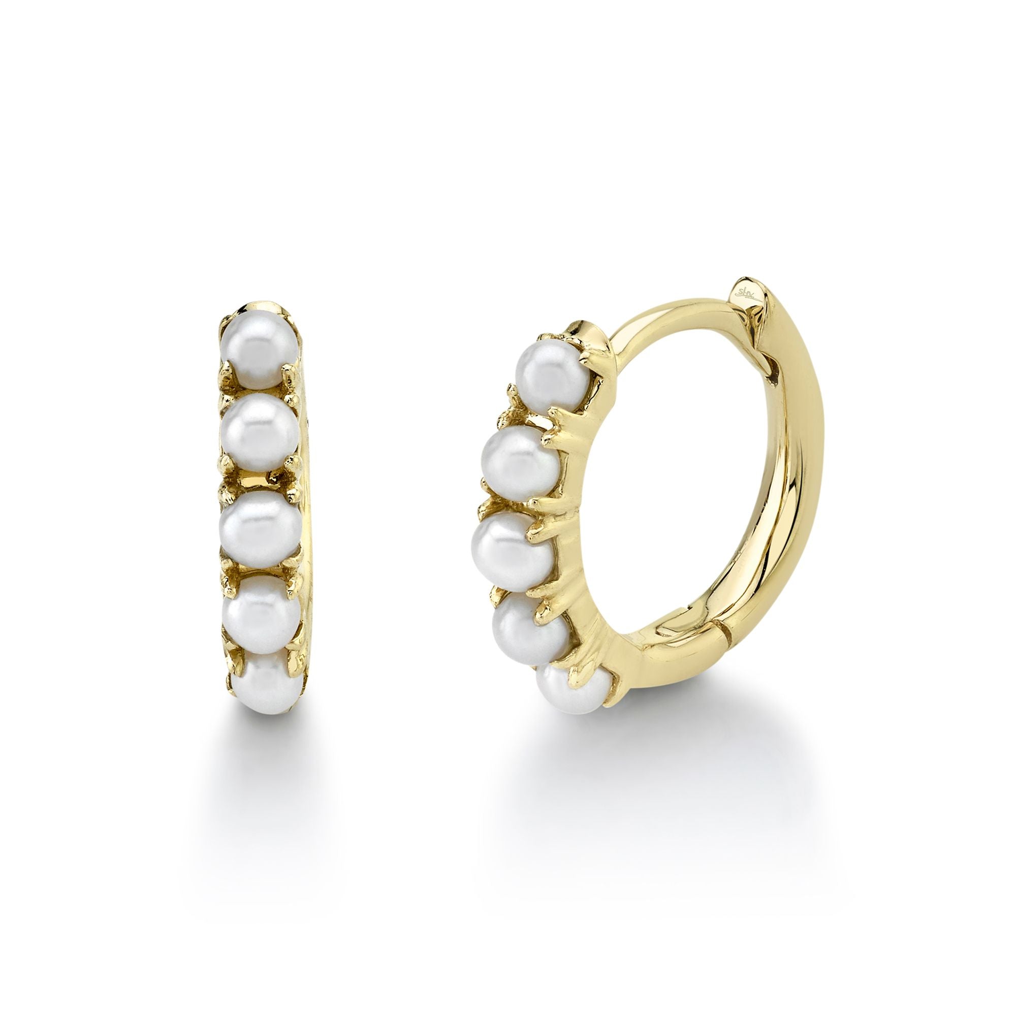CULTURED PEARL HUGGIE EARRING - Millo Jewelry