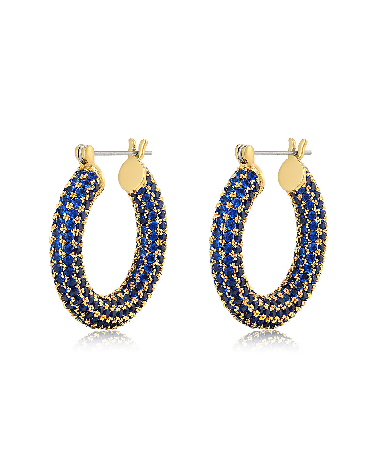 PAVE BABY AMALFI HOOPS - Millo Jewelry