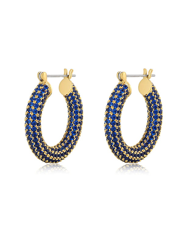 PAVE BABY AMALFI HOOPS - Millo Jewelry