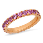 Load image into Gallery viewer, Large Pink Sapphire Eternity Band - Millo Jewelry