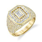 Load image into Gallery viewer, PINKY PAVE MIXED DIAMOND CHAMPION RING - Millo Jewelry