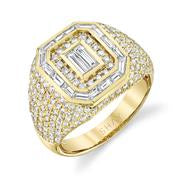PINKY PAVE MIXED DIAMOND CHAMPION RING - Millo Jewelry