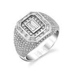 Load image into Gallery viewer, PINKY PAVE MIXED DIAMOND CHAMPION RING - Millo Jewelry