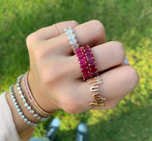 ruby ring emerald cut 