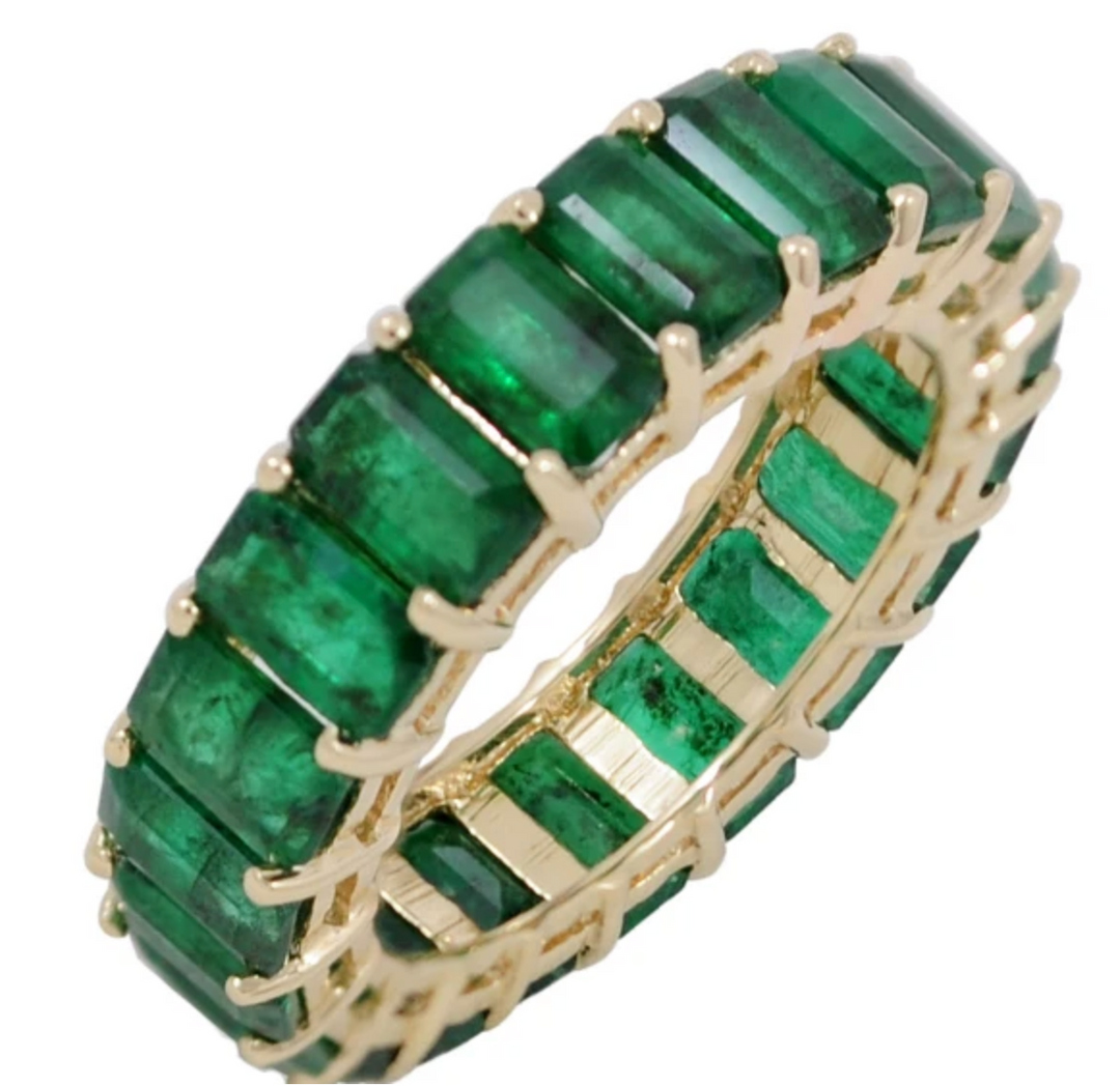 Emerald Emerald Cut Ring - Millo Jewelry