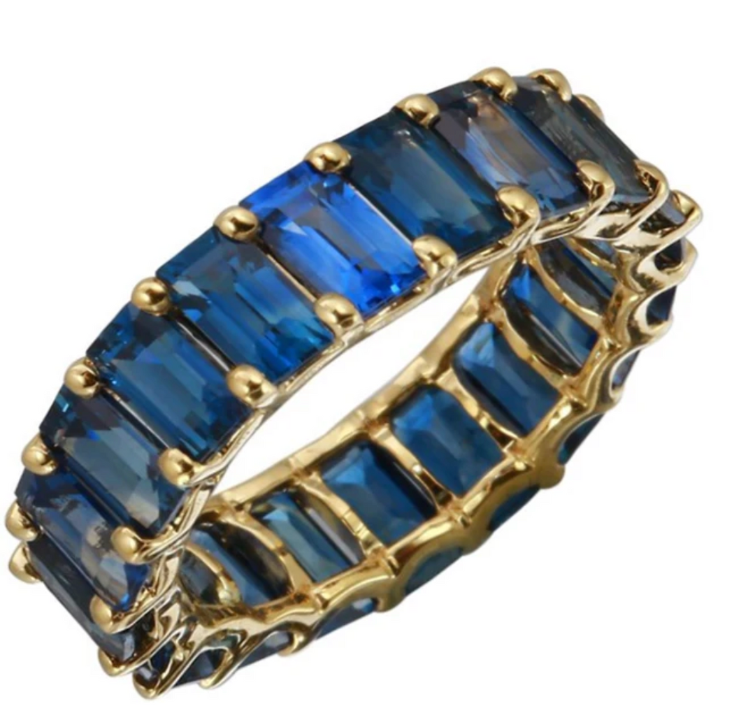 Sapphire Ring Emerald Cut - Millo Jewelry