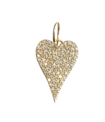 Load image into Gallery viewer, Large Pave Heart Charm - Millo Jewelry
