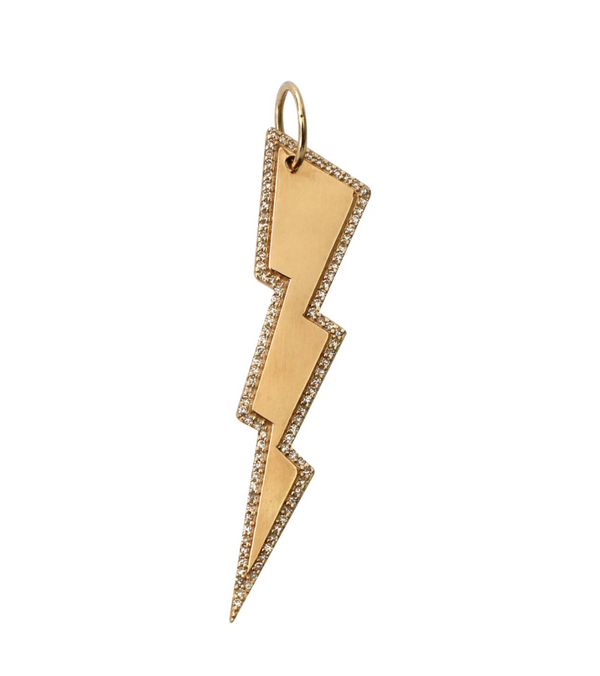 Large Lightning Bolt Charm - Millo Jewelry