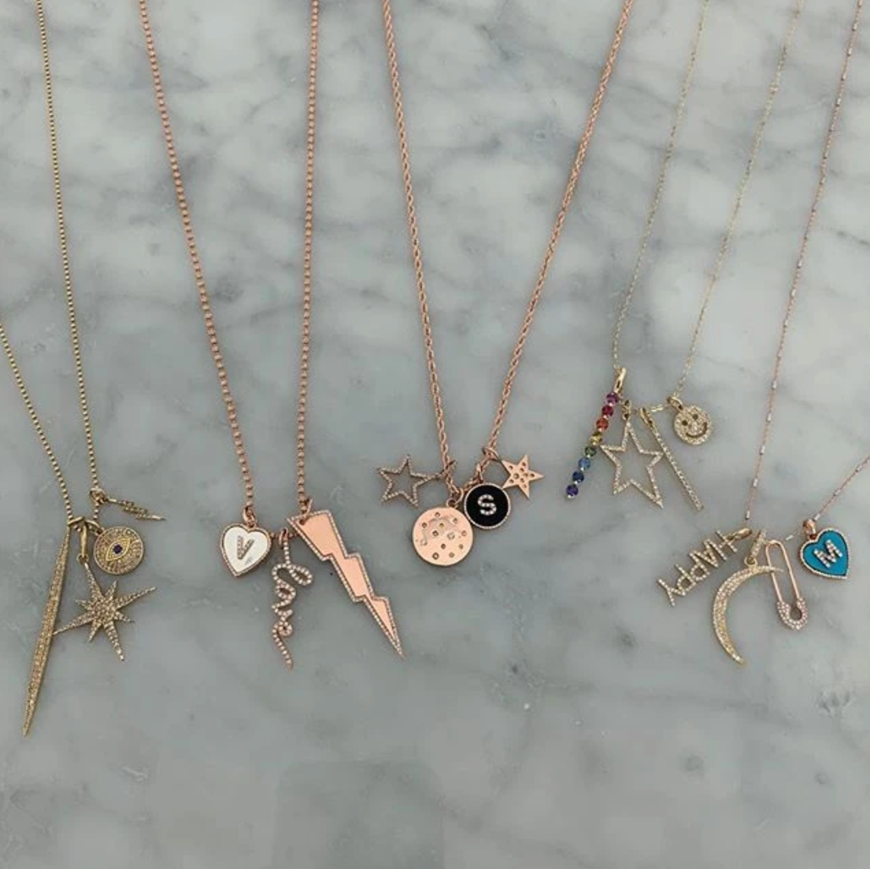 Large Lightning Bolt Charm - Millo Jewelry