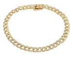 Load image into Gallery viewer, Small Diamond Cuban Chain Bracelet - Millo Jewelry
