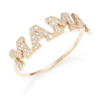 Load image into Gallery viewer, MAMA 14K Yellow Gold &amp; Diamond Ring - Millo Jewelry