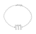 Load image into Gallery viewer, Gothic Initial Bracelet - Millo Jewelry