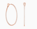 Load image into Gallery viewer, Diamond Infinity Hoops - Millo Jewelry
