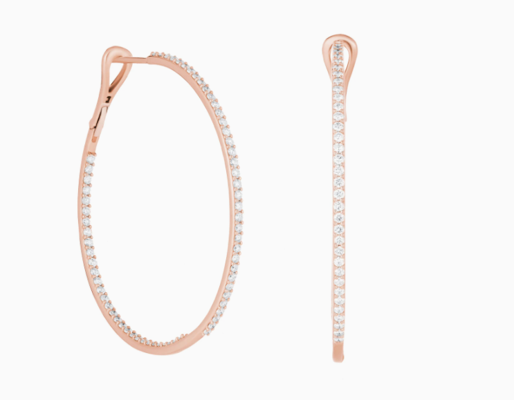 Diamond Infinity Hoops - Millo Jewelry