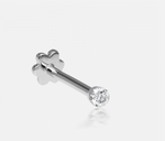 Load image into Gallery viewer, 1.5mm Invisible Set Diamond Threaded Stud - Millo Jewelry
