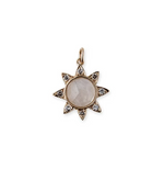Load image into Gallery viewer, Moonstone Sunflower Charm - Millo Jewelry