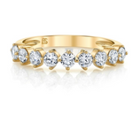 Load image into Gallery viewer, 14K Gold Diamond Compass Stack Ring - Millo Jewelry
