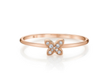 Load image into Gallery viewer, 14k Gold Diamond Mini Butterfly Ring - Millo Jewelry