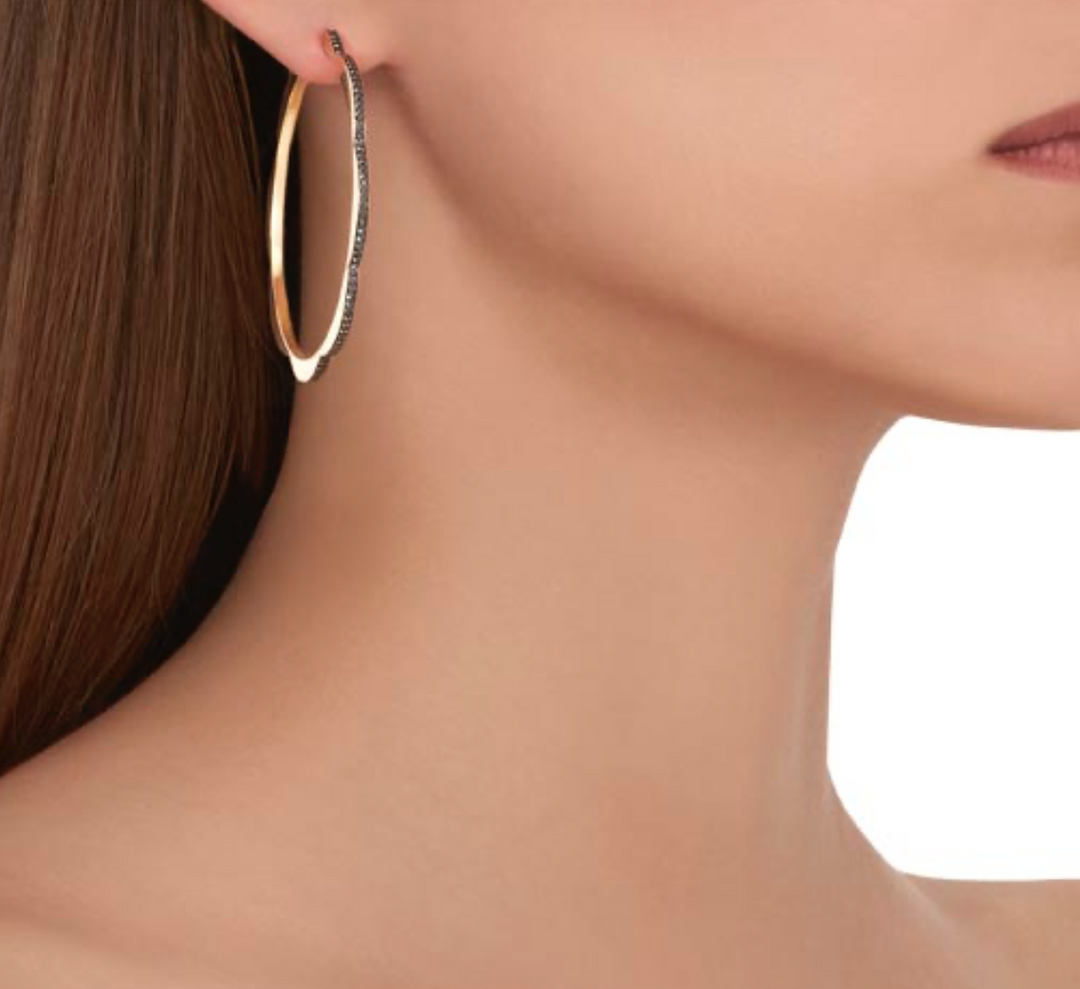 Triplet Hoop Earrings, Jumbo - Millo Jewelry