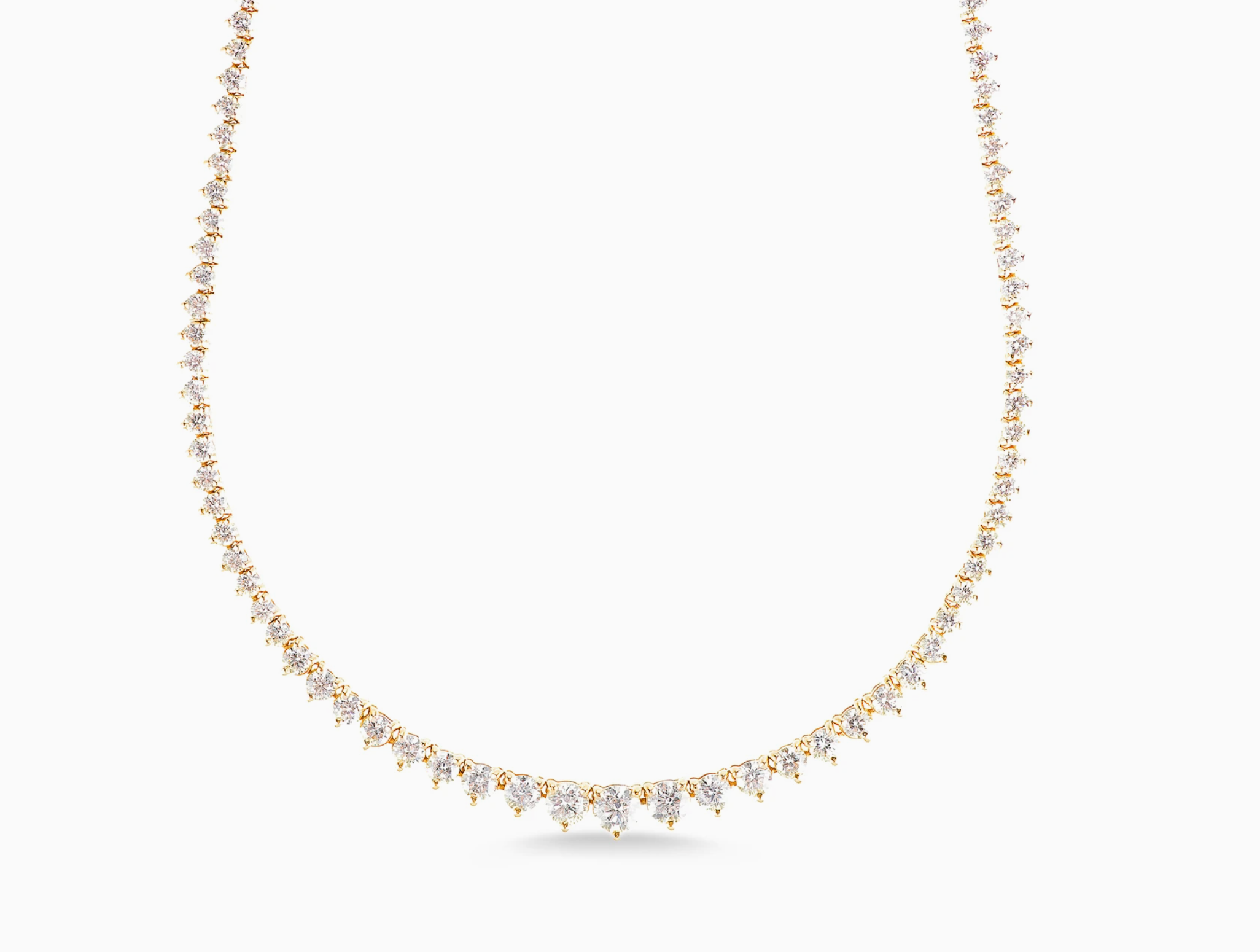 6.50ct Graduated Tennis Necklace - Millo Jewelry