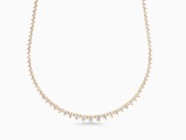 6.50ct Graduated Tennis Necklace - Millo Jewelry