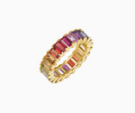 Load image into Gallery viewer, Rainbow Emrald Eternity - Millo Jewelry
