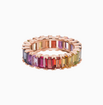 Load image into Gallery viewer, Rainbow Emrald Eternity - Millo Jewelry
