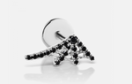Load image into Gallery viewer, Black Diamond Web Threaded Stud - Millo Jewelry
