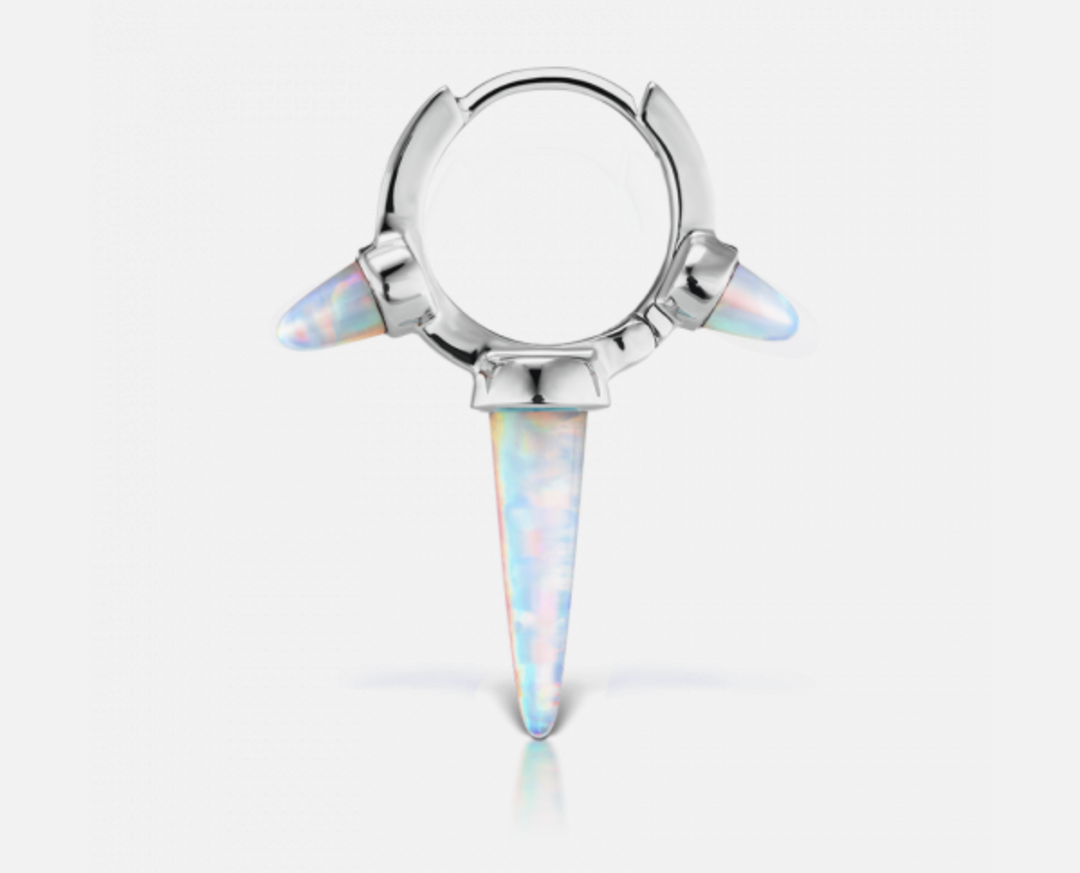 8mm Triple Long Opal Spike Clicker - Millo Jewelry